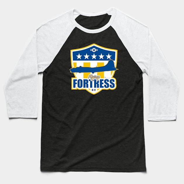 B-17 Flying Fortress Baseball T-Shirt by Aircrew Interview